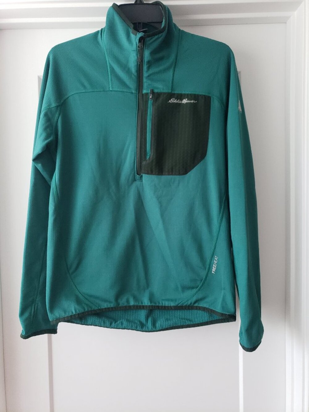 EDDIE BAUER MEN FLEECE LINED MOCK SIZE S